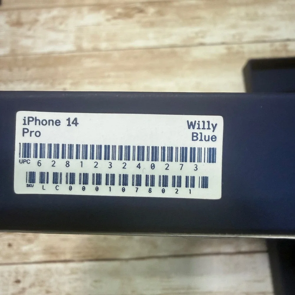 Latercase Willy Blue Phone‎ Case for iPhone 14 Pro Impossibly Thin  New Open Box